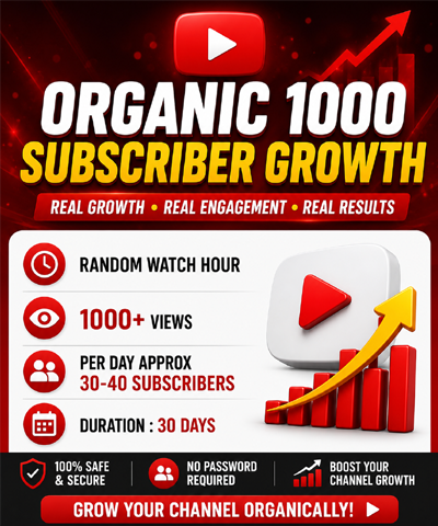 Organic 1000 Subscriber Growth
